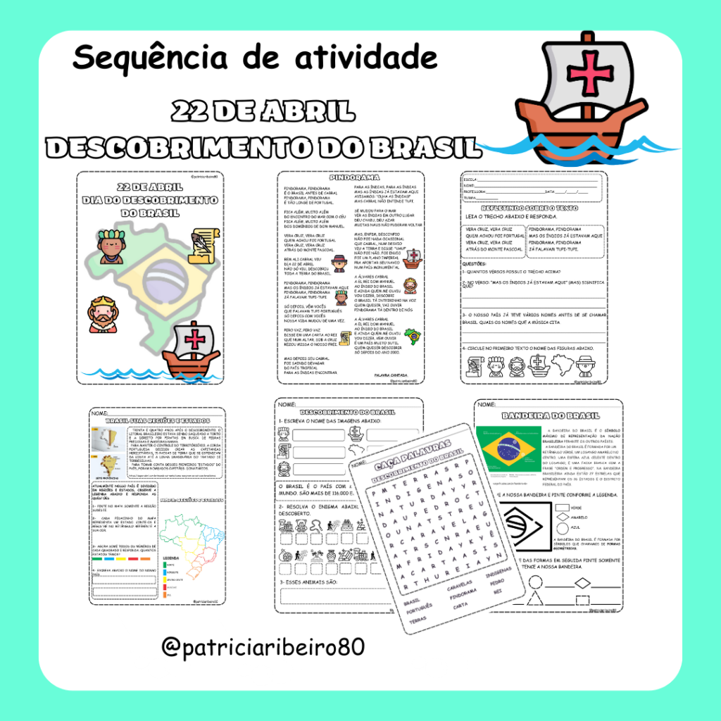 Sequência de atividades: Descobrimento do Brasil – Patricia Pedagógicos ...